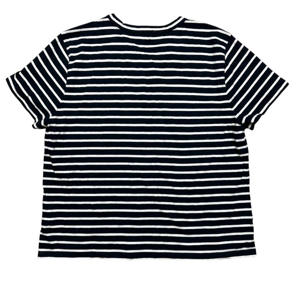 NWT Madewell Women's XL Perfect Crewneck Tee in Allday Jersey Navy White Casual - Picture 5 of 7